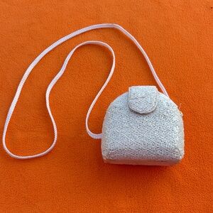 Beaded White Crossbody Bag - Unbranded